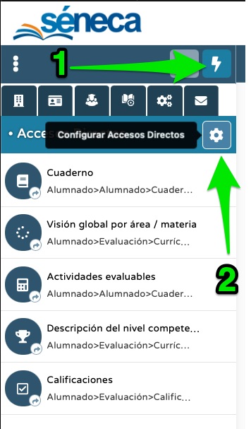 Accesos rápidos